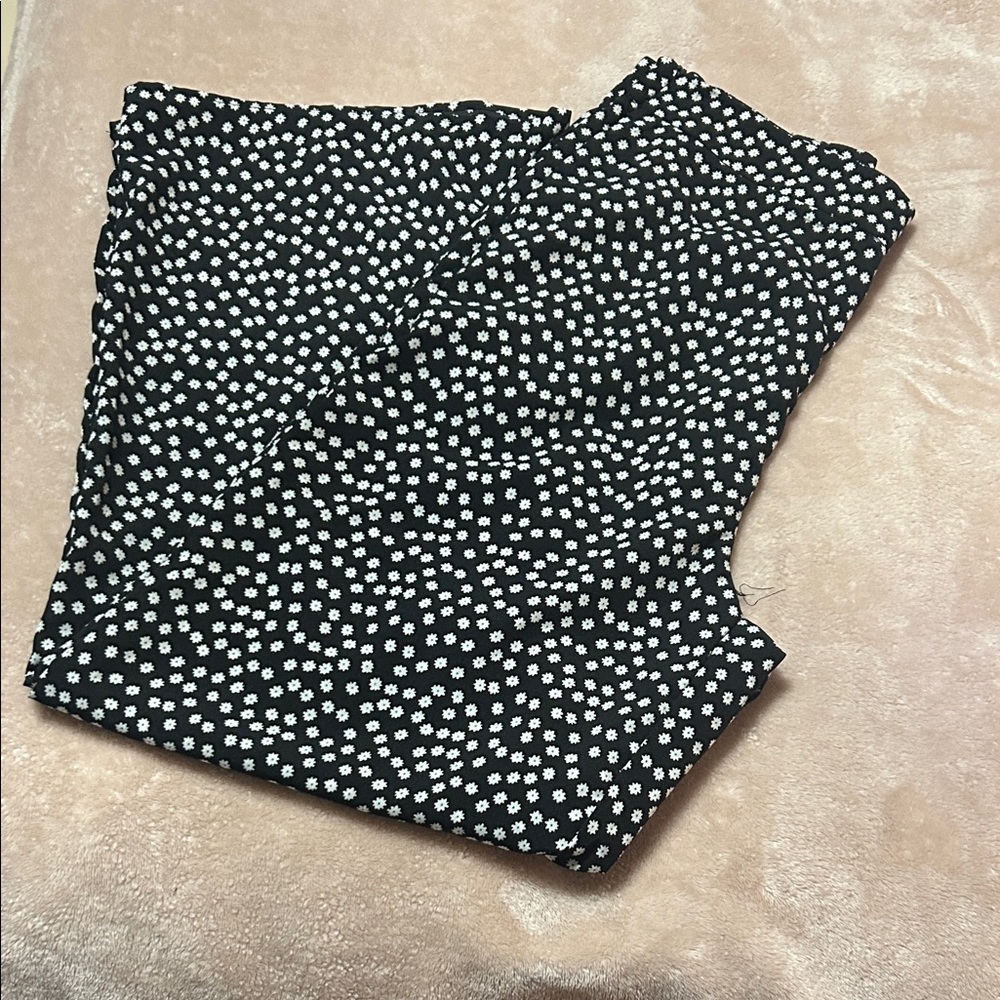 SHEIN Black and White Polka Dot Pants